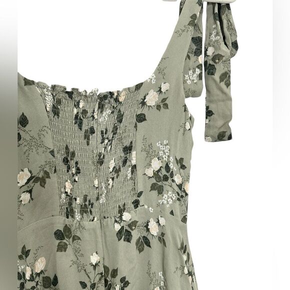 Reformation Twilight Midi Dress In Verde - Picture 13 of 15